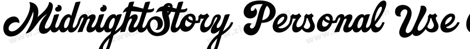 MidnightStory Personal Use Only字体转换